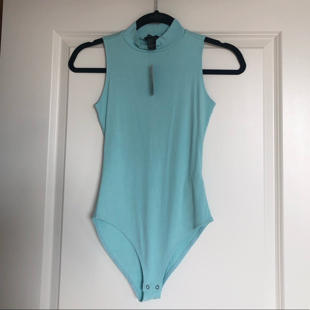Sky Blue Forever 21 Bodysuit